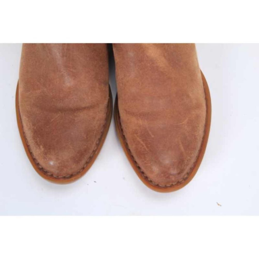 Born Kamilla Boots bootie back zip leather tan women shoes size 7 M - Picture 3 of 13